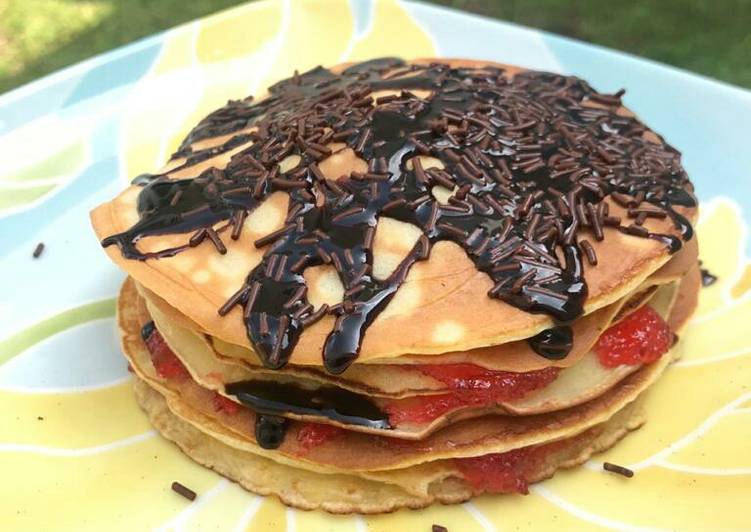 Strawberry Chocolate Pancake