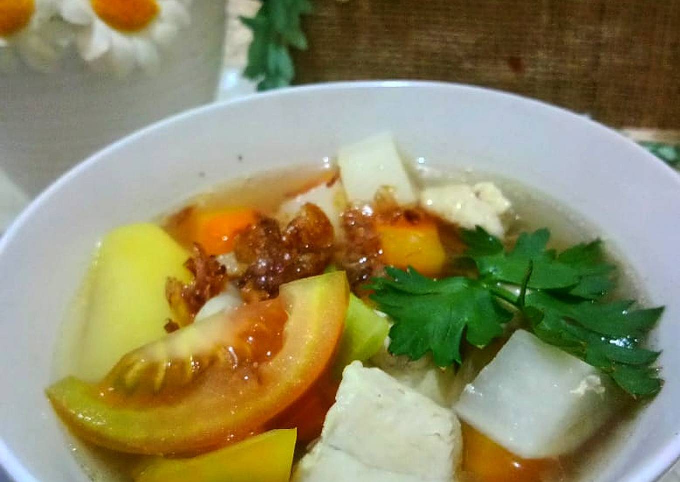 Sop ayam sayur