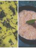 Dhokla with Tomato Chutney