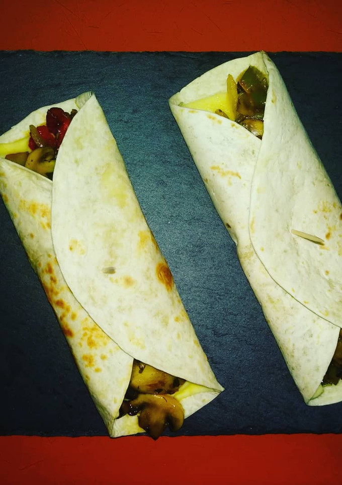 Una foto de Fajitas rellenas de verduras