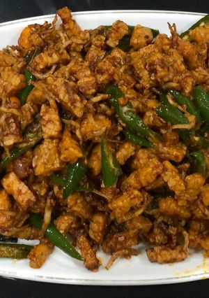 Foto resep TEMPE TERI SAMBEL KERING#weekendchallenge