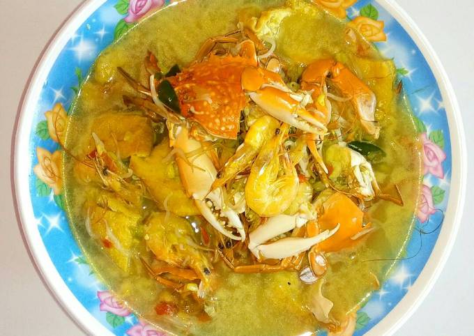 Ternyata begini loh! Bagaimana cara memasak Kepiting Udang Kuah Santan  gurih