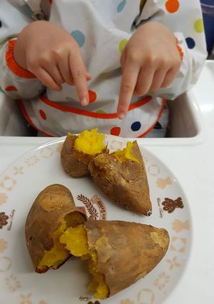 氣炸 烤地瓜 的食譜成品照片
