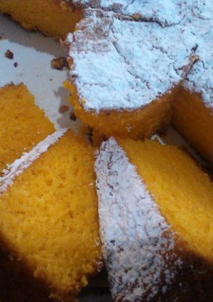 Una foto de Torta de zanahoria esponjosa