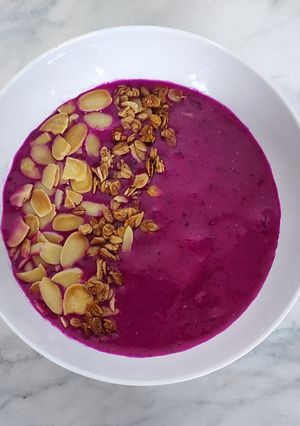 Foto resep Smoothies buah naga + pisang
