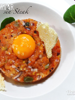Una foto de Steak tartar sin steak