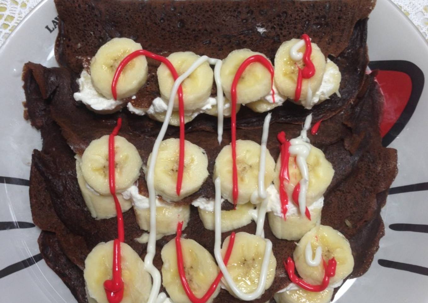 Crepas o panqueques de chocolate!!