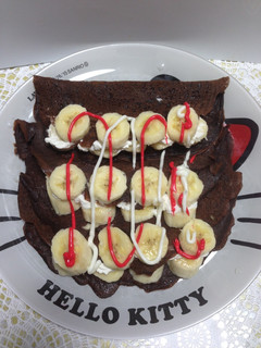 Una foto de Crepas o panqueques de chocolate!!