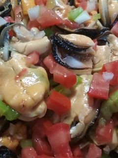 Una foto de Ensalada de mejillones