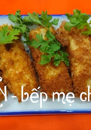 Hình của món Đậu hũ non chiên xù chay.