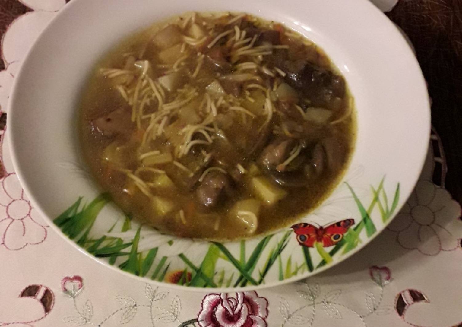 Суп из шампиньонами и картофелем рецепт с фото
