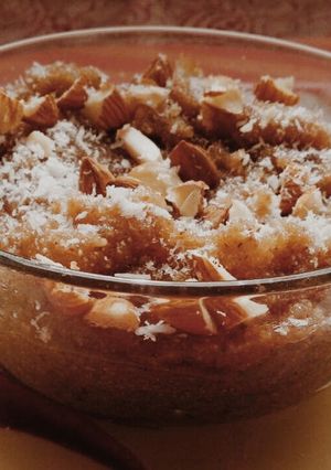A picture of Sooji ka Halwa.