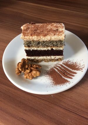 Csíkos süti recept fotója