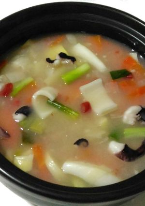 生炒花枝羹 的食譜成品照片