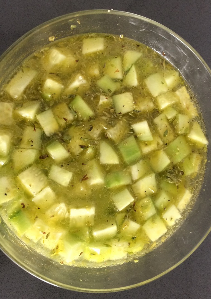 Una foto de Ensalada de pepino refrescante