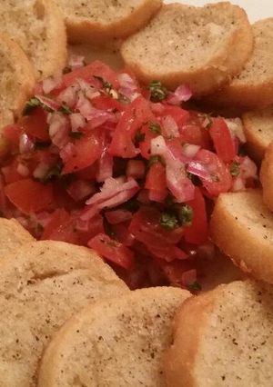 A picture of Bruschetta.