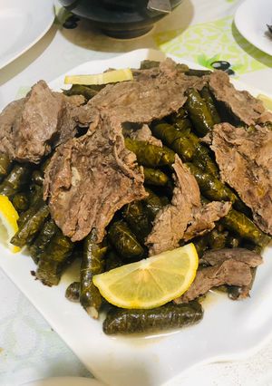 صورة لوصفة ورق عنب مع لحمة