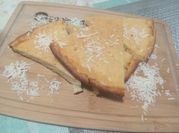 Una foto de fainá de queso rápido