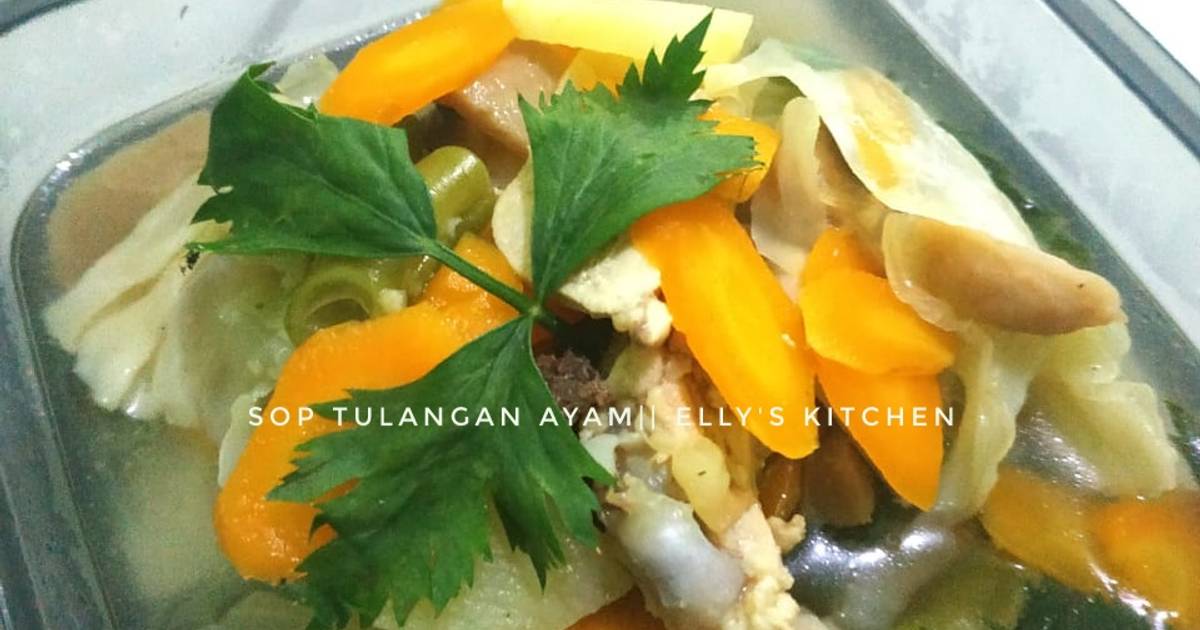 Resep Sop Tulangan Ayam Oleh Ellys Kitchen~ Cookpad