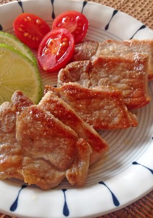 【岩鹽料理】鹽燒豬里肌 的食譜成品照片