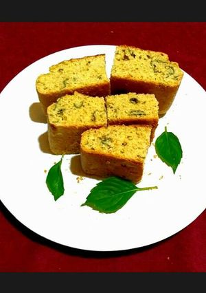 A picture of Cornbread or corn cake.