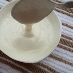 A picture of Home made Creme Fraiche.