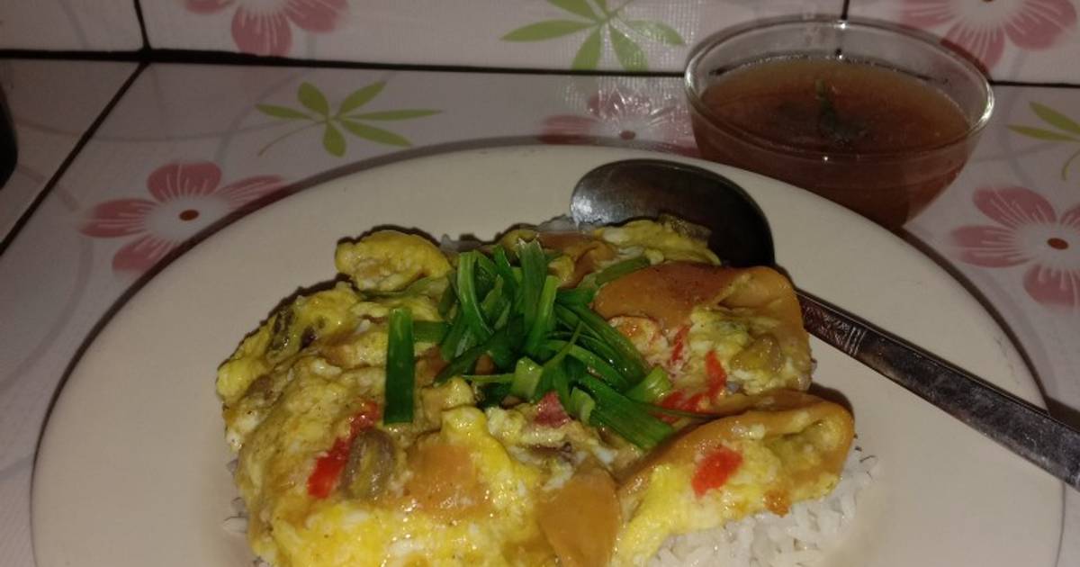 Resep Egg Chiffon Rice with Gravy Sauce oleh Belia Putri Cookpad