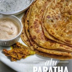 A picture of Alu ka paratha.