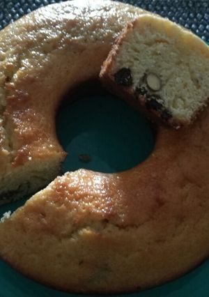 Una foto de Budín de naranja con frutas secas