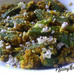 A picture of Bhindi Sambhariya.