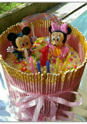 Foto resep Kue ulang tahun sederhana