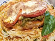 A picture of pesto chicken