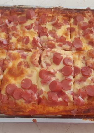 Una foto de Pizza
