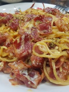 Hình của món Mì Ý Carbonara.