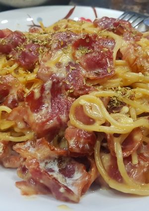 Hình của món Mì Ý Carbonara.