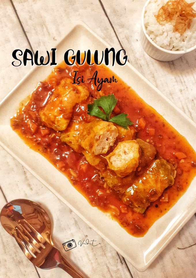Foto resep Sawi Gulung Isi Ayam