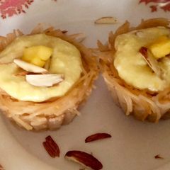 A picture of Rabdi filled Sevaiya katori.