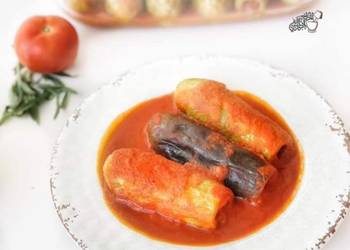How to Prepare Tasty Stuffed zucchini and eggplant in tomato sauce