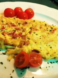 Una foto de Tortilla de Setas con Jamón