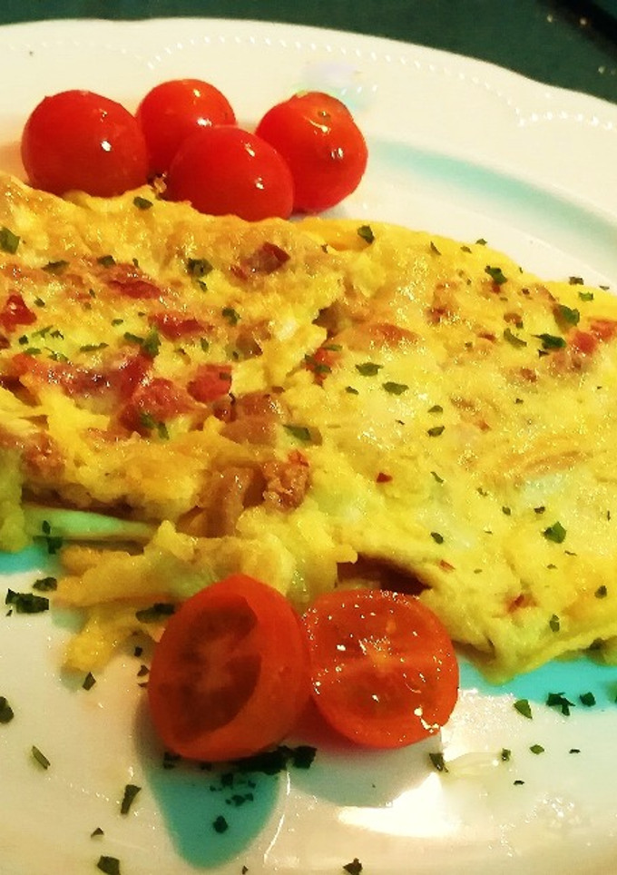 Una foto de Tortilla de Setas con Jamón