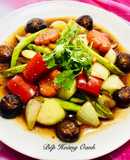 Nấm Đông Cô Xào Thập Cẩm Chay