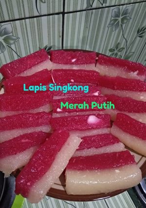 Foto resep Lapis singkong Merah Putih