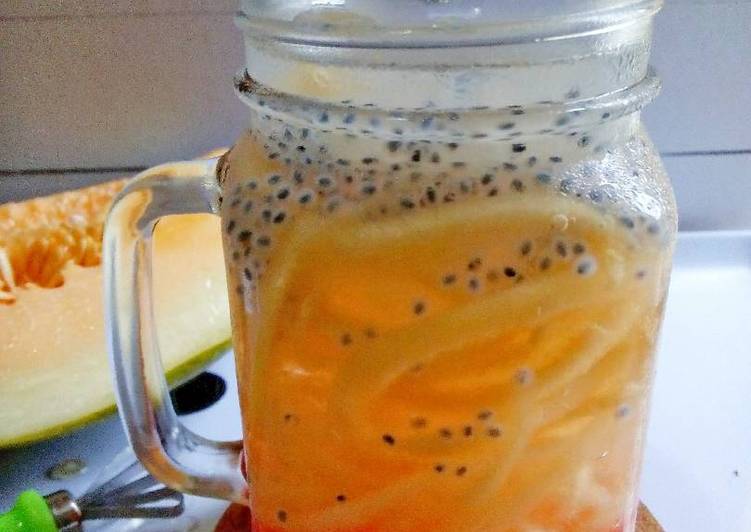 Cara Cepat saat makan malamEs Blewah Cocopandan