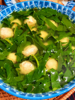 Hình của món Canh mồng tơi tôm tươi.