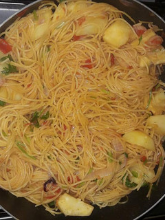 A picture of Spaghetti with Irish Potatoes.