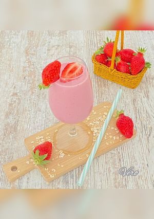 Une photo de Smoothie à la fraise 🍓