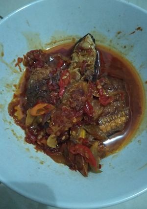 Foto resep Pedes manis ikan pari asap