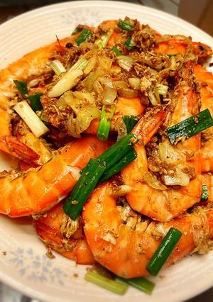 沙茶蝦炒蛋 的食譜成品照片