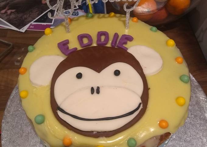 Simple Way to Make Any-night-of-the-week Eddie&#39;s 1st Birthday Cake