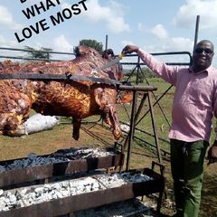 A picture of Whole bull roast.